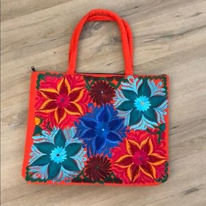 Beautiful embroidered tote